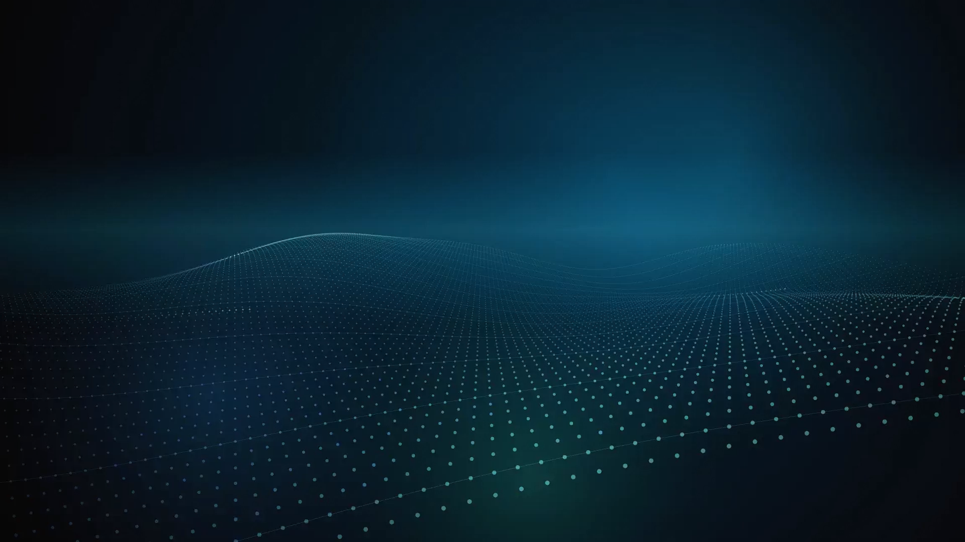 Abstract blue particle wave background